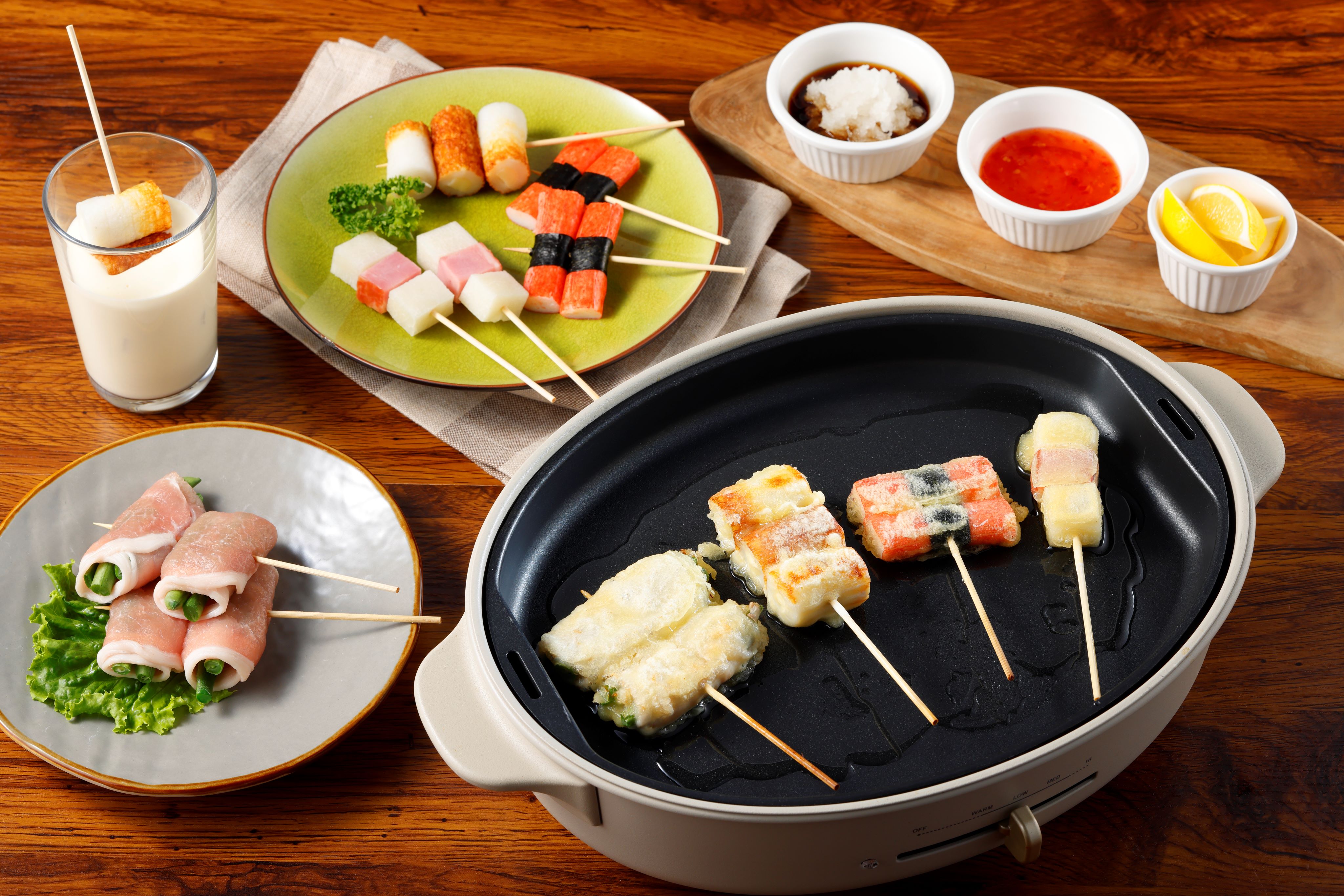 いろいろ具材で串焼き天ぷら
